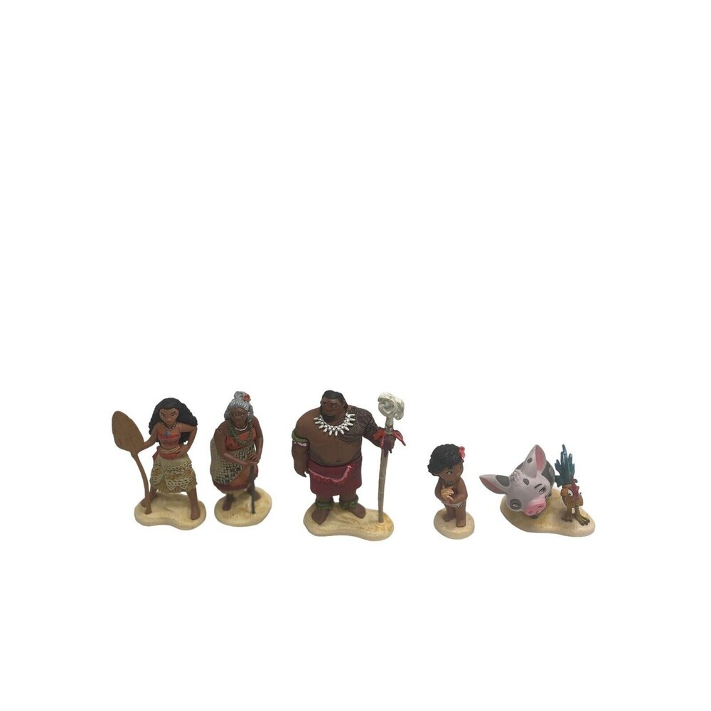 Lot of 5 Disney Moana Figurine Play set/ Toys / Cake Toppers Mixed PVC Figures